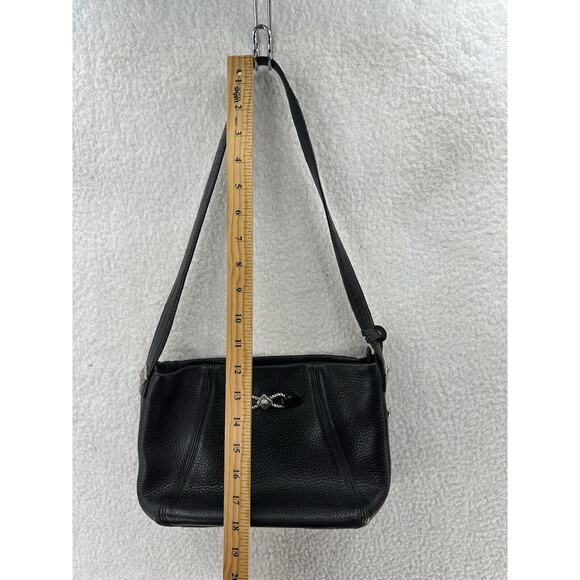 Chic Black Leather Crossbody Bag - Picture 8 of 12
